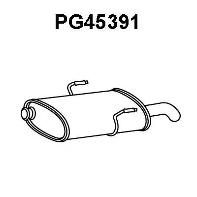 Глушитель выхлопных газов конечный PG45391 VENEPORTE
