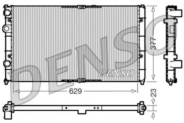 Радиатор, охлаждение двигател DRM26040 DENSO