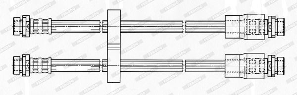 Тормозной шланг FHY2270 FERODO