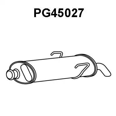 Глушитель выхлопных газов конечный PG45027 VENEPORTE