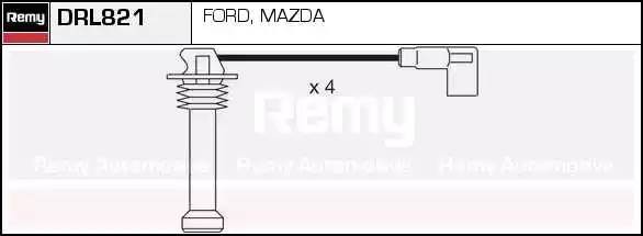 Ккомплект проводов зажигания DRL821 DELCO REMY