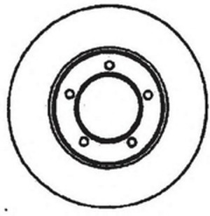 Тормозной диск 561437B BENDIX JURID