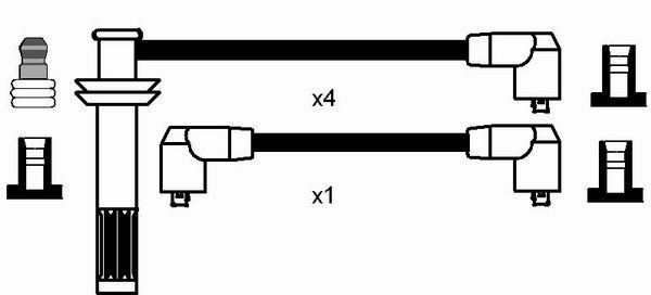 Ккомплект проводов зажигания 8202 NGK NTK