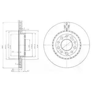 Тормозной диск BG3995 DELPHI