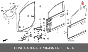 Деталь 67364SNAA11 HONDA