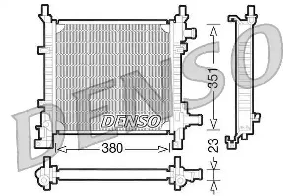 Радиатор, охлаждение двигател DRM10061 DENSO