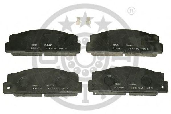 Комплект тормозных колодок, диско 3447 OPTIMAL