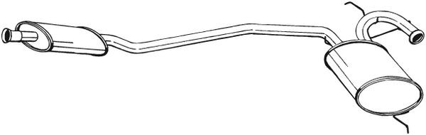 Средний глушитель выхлопных газов 283-213 BOSAL
