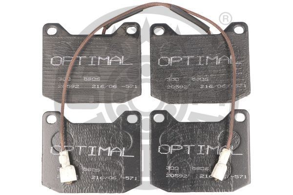 Комплект тормозных колодок, диско 5906 OPTIMAL