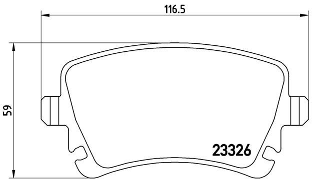 Комплект тормозных колодок, диско P85083 BREMBO