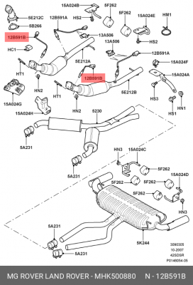Лямбда-зонд MHK500880 LAND ROVER
