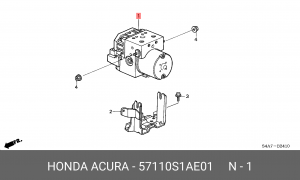 Гидроагрегат, тормозная система 57110S1AE01 HONDA