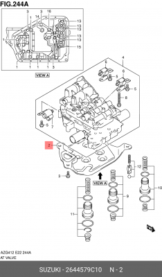 Фильтр масляный АКПП 26445-79C10 SUZUKI