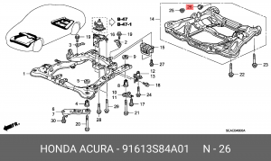 Деталь 91613S84A01 HONDA