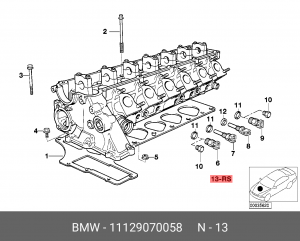 Комплект прокладок, головка цилиндра 11 12 9 070 058 BMW
