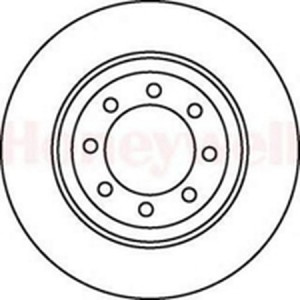Тормозной диск 561170B BENDIX JURID