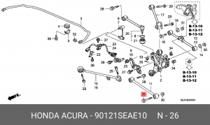 Деталь 90121SEAE10 HONDA