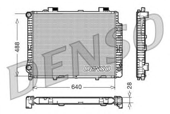 Радиатор, охлаждение двигател DRM17041 DENSO