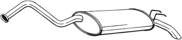 Глушитель выхлопных газов конечный 278-313 BOSAL