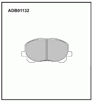 Колодки тормозные дисковые ADB01132 ALLIED NIPPON