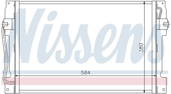 Конденсатор, кондиционер 94182 NISSENS