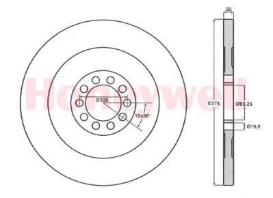 Тормозной диск 567141B BENDIX JURID