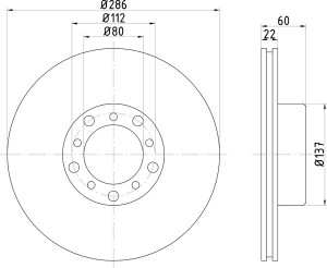 Тормозной диск MDC451 MINTEX