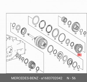 Деталь A 168 370 20 42 MERCEDES BENZ