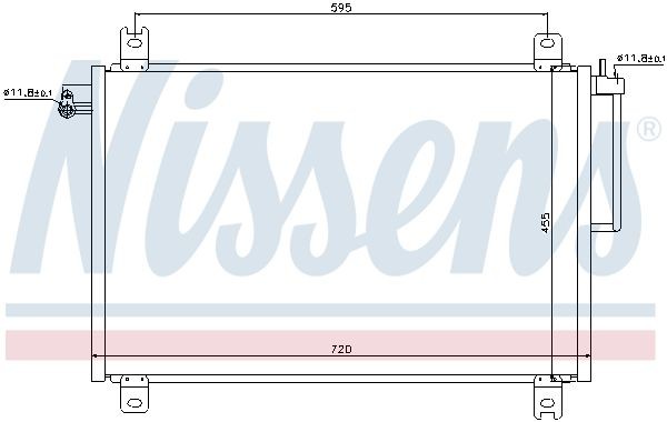 Конденсатор, кондиционер 94913 NISSENS