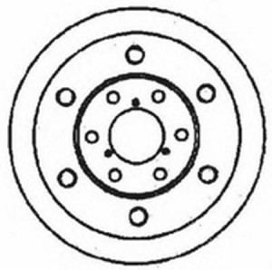 Тормозной диск 561360B BENDIX JURID