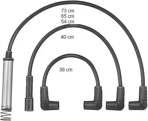 Ккомплект проводов зажигания ZEF581 BERU