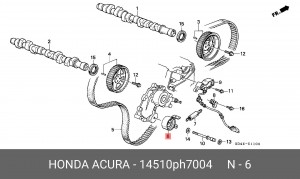 Натяжной ролик, ремень ГРМ 14510PH7004 HONDA