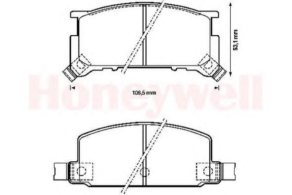 Комплект тормозных колодок, диско 572172B BENDIX JURID