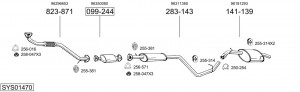 Выпускной трубопровод 432-415 BOSAL