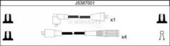 Ккомплект проводов зажигания J5387001 H B JAKOPARTS NIPPARTS