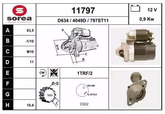 Стартер 11797 EAI