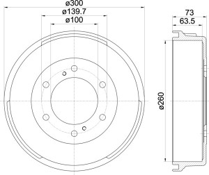 Тормозной барабан MBD068 MINTEX