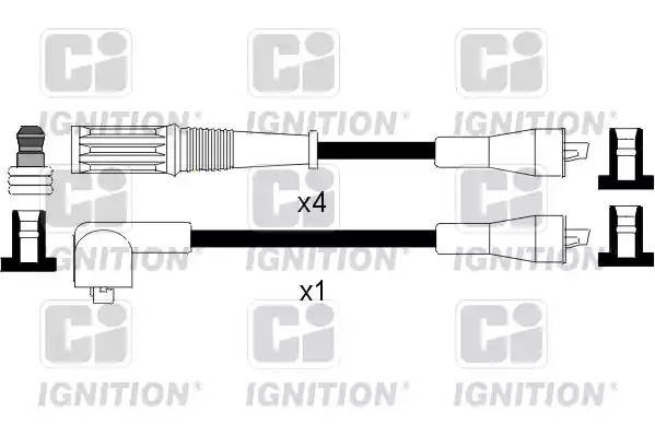 Ккомплект проводов зажигания XC843 QUINTON HAZELL