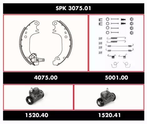 Комплект тормозных колодок SPK 3075.01 REMSA