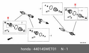ШРУС 44014-SWE-T01 HONDA