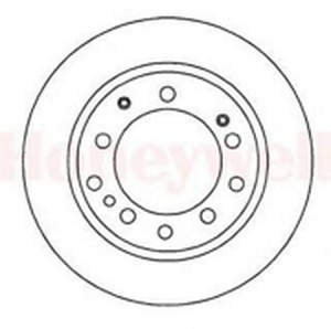 Тормозной диск 561295B BENDIX JURID