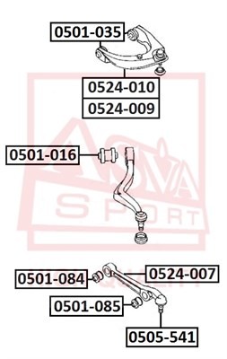 Сайлентблок 0501-016 ASVA