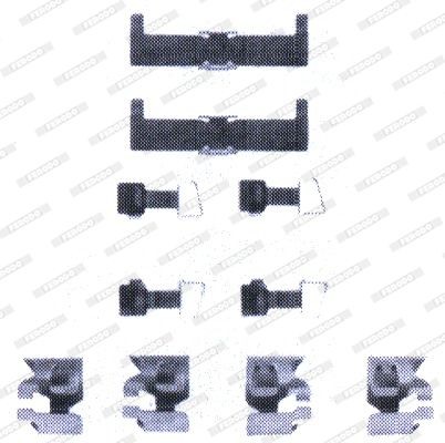 Комплектующие, колодки дискового тормоза FBA453 FERODO