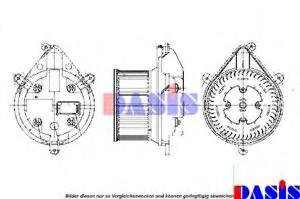 вентилятор салона 870750N AKS DASIS
