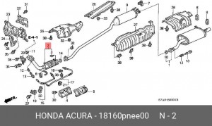 Катализатор 18160PNEE00 HONDA