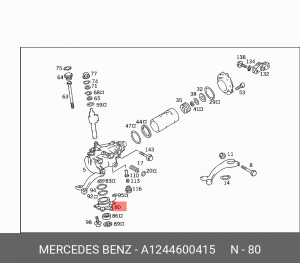 Деталь A 124 460 04 15 MERCEDES BENZ