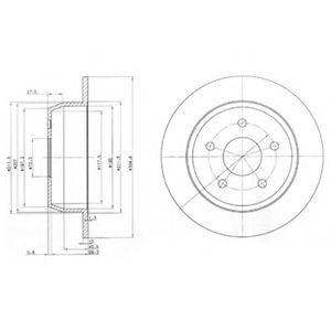 Тормозной диск BG3660 DELPHI