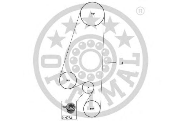 Комплект ремня ГРМ SK-1183 OPTIMAL
