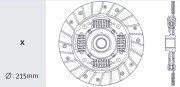 Диск сцепления SS04 VALEO PHC