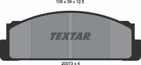 Комплект тормозных колодок, диско 2007310 TEXTAR